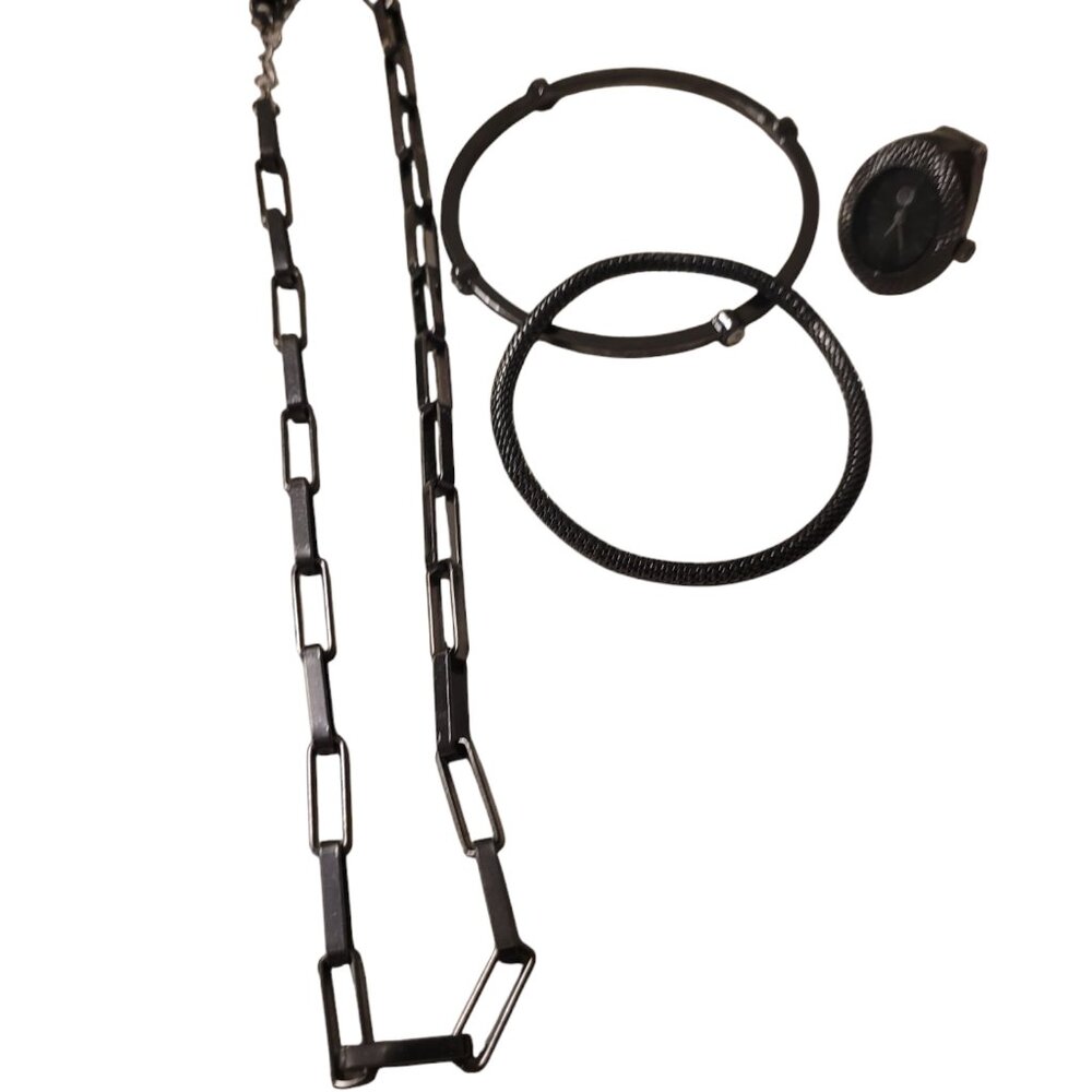 Jewelry Set Clock Ring Bracelets Necklace